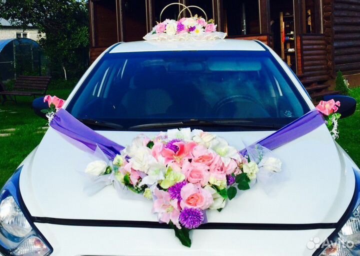 Свадебные украшения на машины