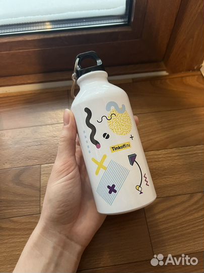 Бутылка для воды металлическая Tinkoff
