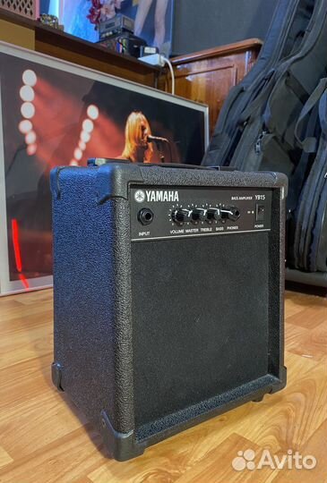 Отпадный бас и комбик Yamaha + комплект