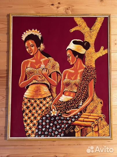 Картины роспись батик с Бали