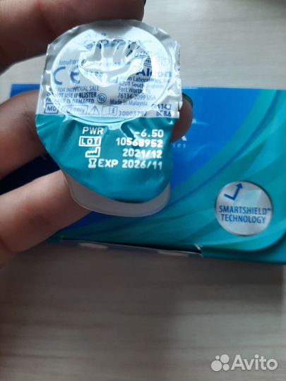 Линза Alcon Air optix aqua -6.50