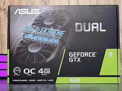 Видеокарта GTX 1650 4GB Asus dual OC