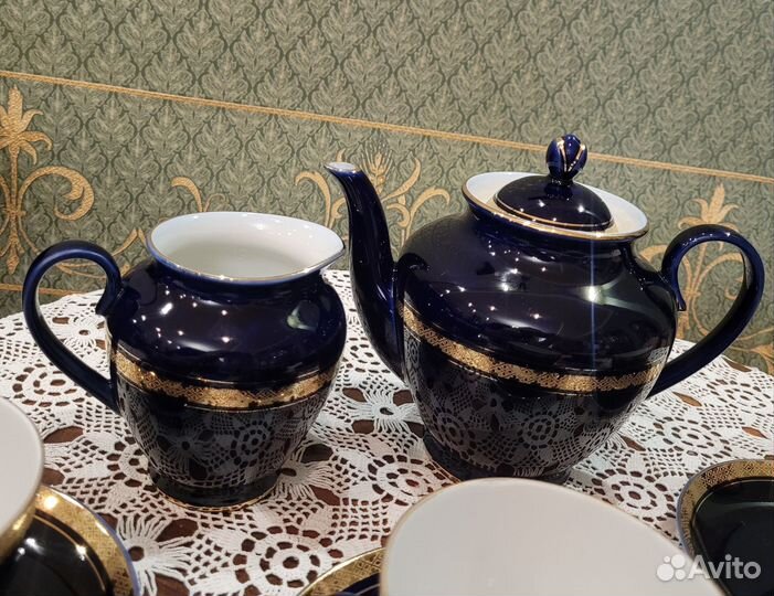 Сервиз чайный лфз кобальт