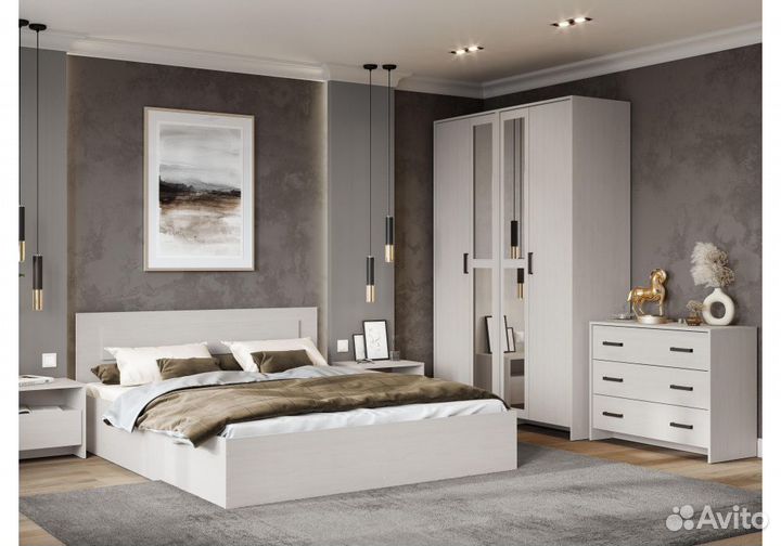 Мебель для спальни Taika ясень анкор светлый