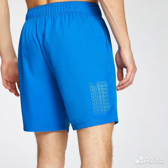 Шорты Myprotein Repeat Graphic - True Blue