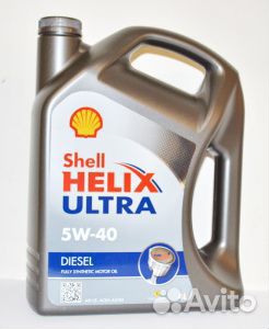 Масло shell helix diesel ultra L 5W40 синтетика 4