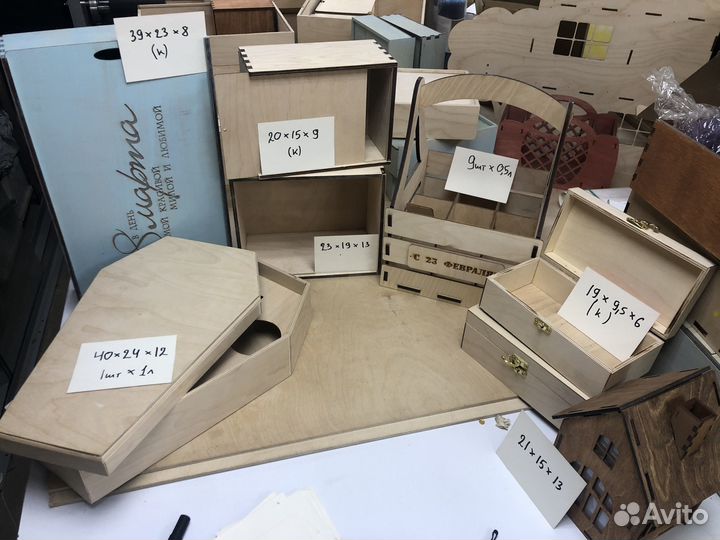 Деревянные коробки, упаковка