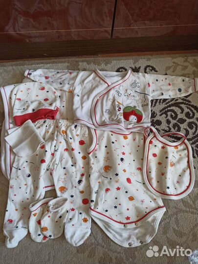 Конверт, вещи на девочку с 0-3 лет