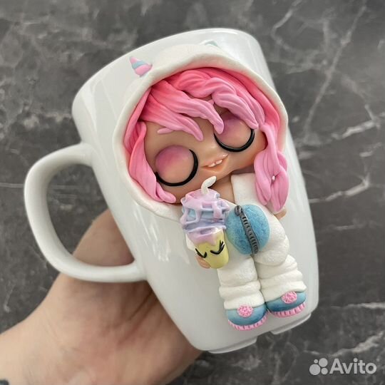 Кружка с куклой лол