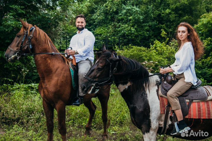 Фото с лошадьми, конная прогулка Краснодар