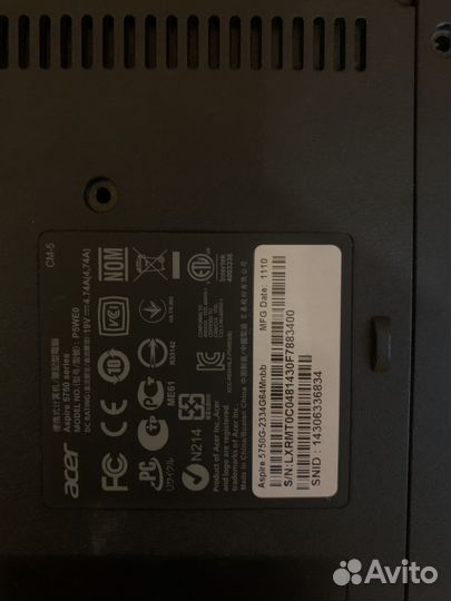 Ноутбук packard Bell