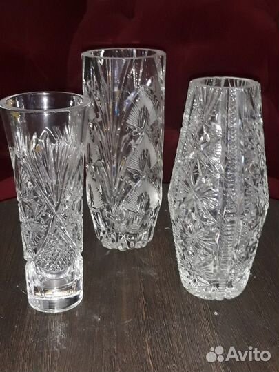 Вазы. Хрусталь. СССР
