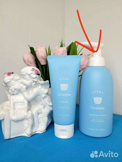 Шампунь и гель для душа детский Атоми