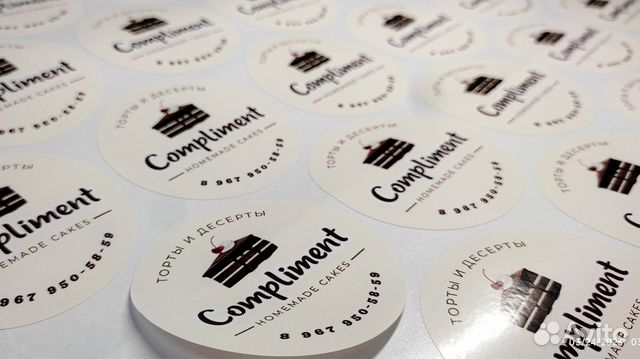 Стикеры, Этикетки, Наклейки любой формы и размеров