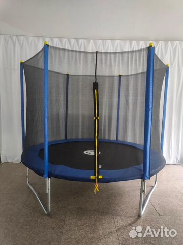 Батуты до 150 кг - 2.44 метра - синий