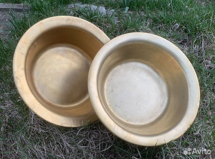 Большой латунный таз