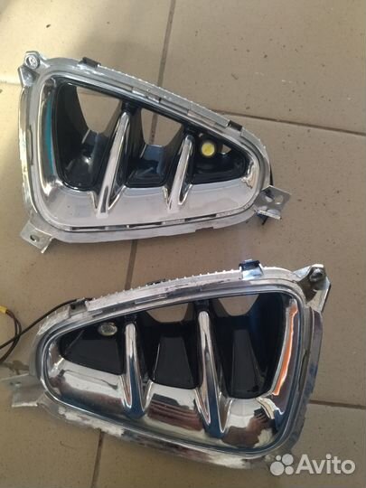 Решетка бампера левая/правая KIA optima IV хром