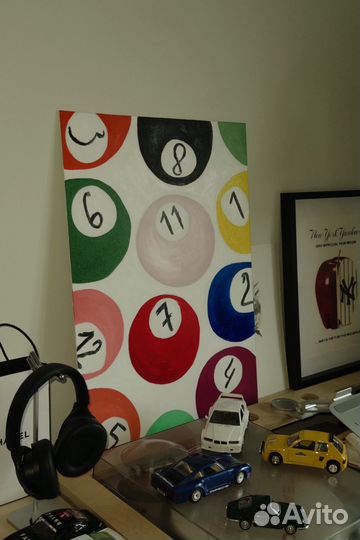 Интерьерная картина 'бильярдные шары'