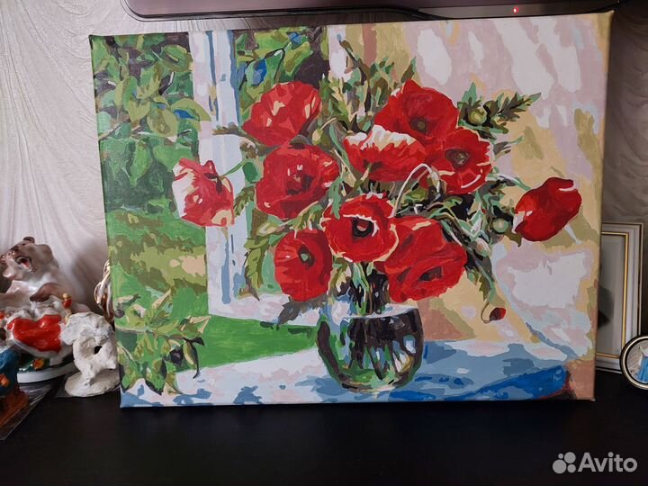 Картины по номерам 40/50.раскрашены