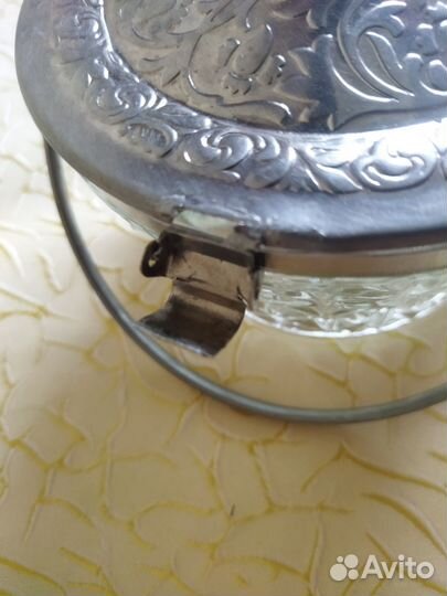 Конфетница СССР, сахарница, ситечко, щипцы