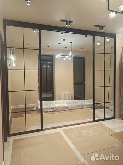 Перегородки алюминиевые стеклянные