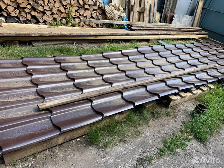 Металлочерепица, цвета шоколад