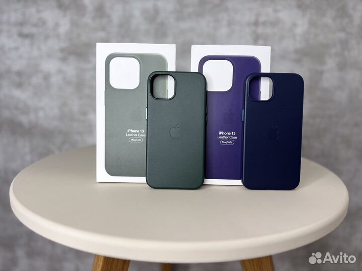 Чехол Кожа iPhone 13,14/13 Pro Mag Safe Анимация