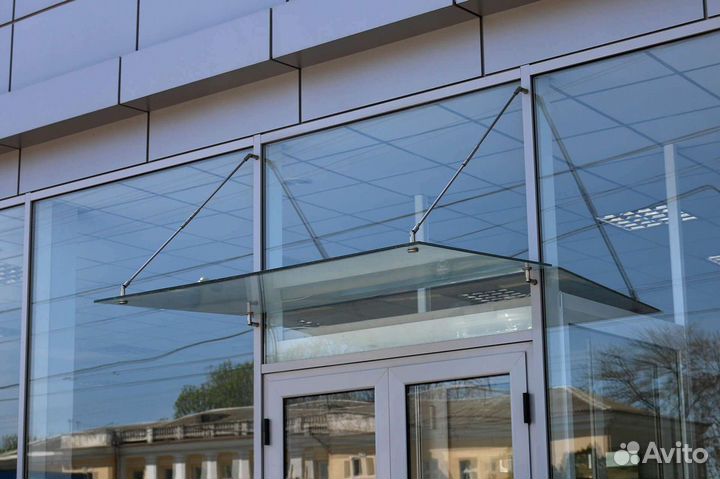 Ограждение из стекла для балкона