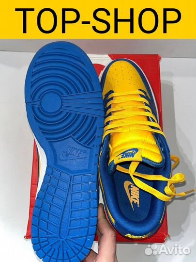 Кроссовки Nike Dunk Low Blue / Yellow