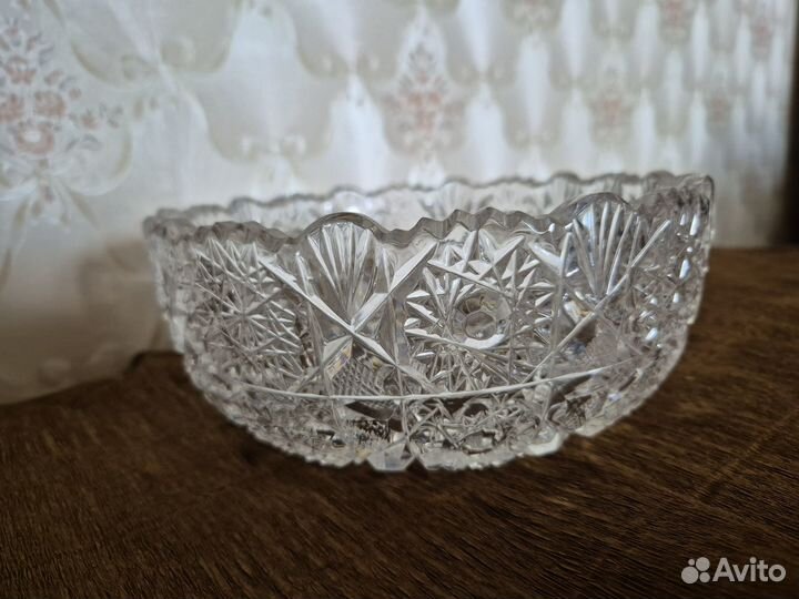 Салатница хрустальная СССР