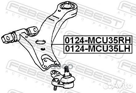 Рычаг левый lexus RX330/350 MCU35/GSU35 4WD