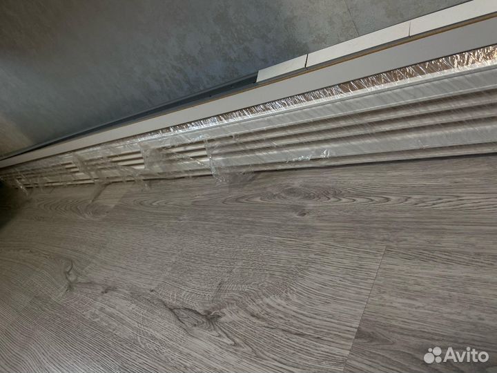 Плинтус напольный мдф белый