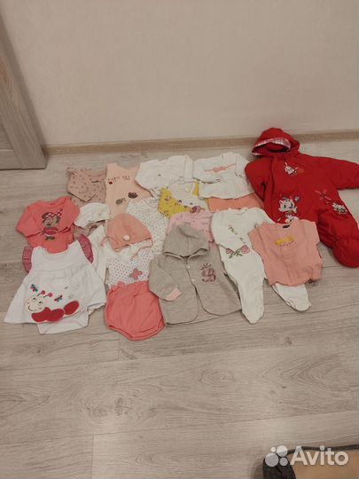 Детские вещи пакетом для девочек 68 -74 размер