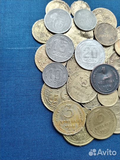 СССР 30 монет до 1961г. без повтора не частые Cu 2