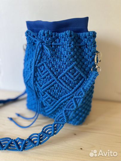 Плетеная сумка макраме