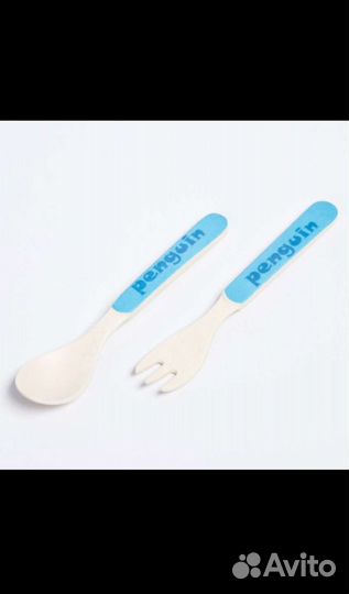 Набор детской посуды из бамбука новый в упаковке