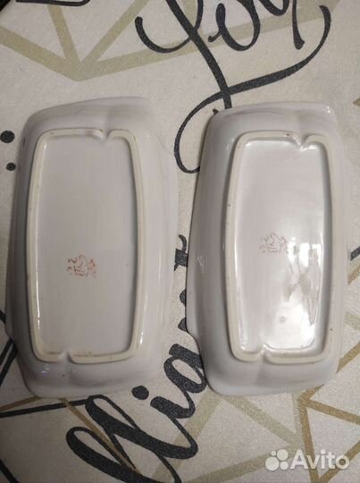 Блюдце салатница селедочница СССР, Дулево, Дмитров