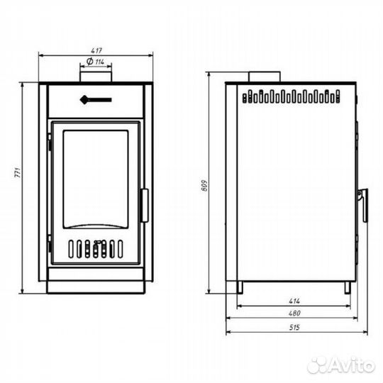 Отопительная печь Термофор аляска 150