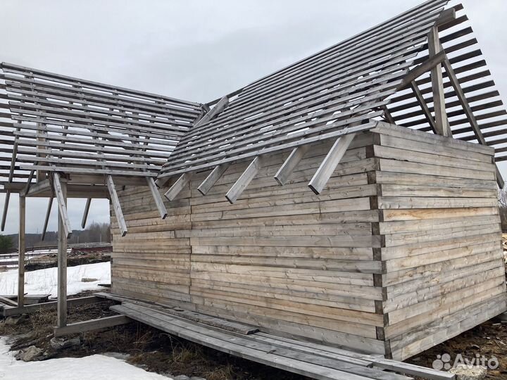 Сруб дома 4 на 8