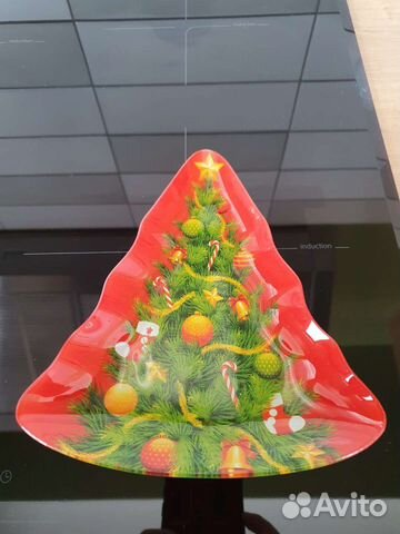 Оригинальная новогодняя сервировочная тарелка