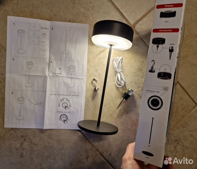 Светильник настольный декоративный с креплениями