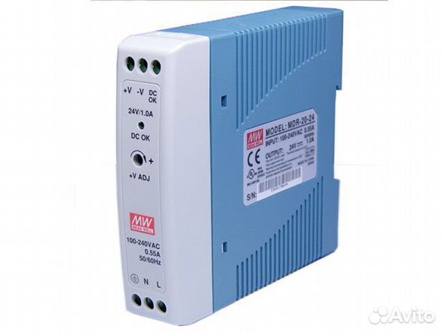 Блоки питания mean well MDR-20-24
