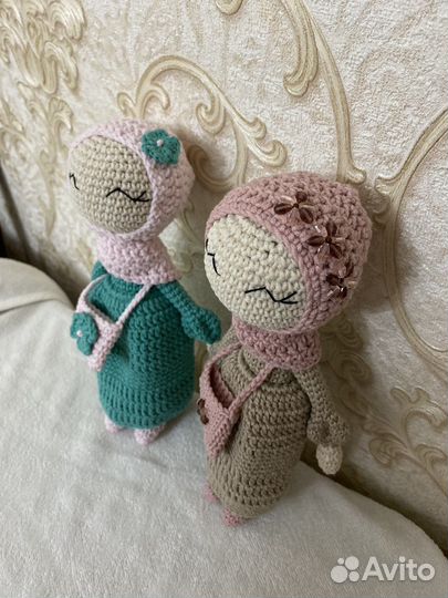 Вязаная кукла мусульманка, в наличии