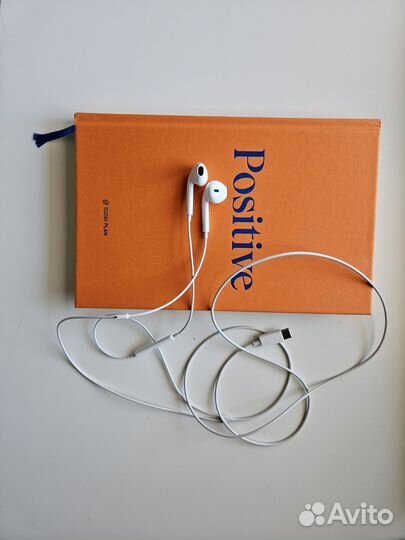 Наушники проводные type-c с микрофоном белые