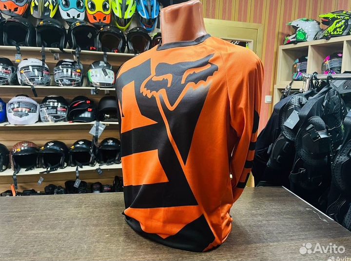 Мото джерси Fox стильная яркая кофта на эндуро