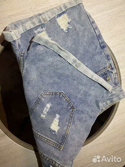 Джинсовые мини шорты