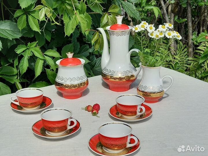 Кофейный сервиз СССР / Бориславский фарфор