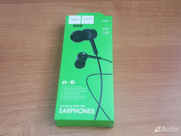 Наушники Hoco M82 earphones чёрные