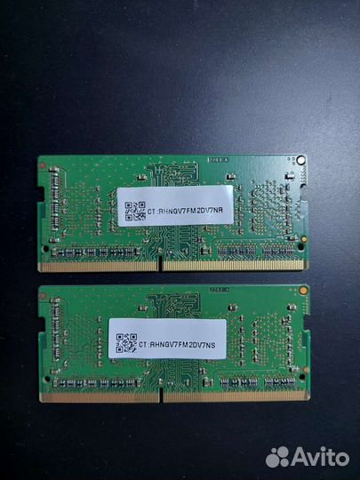 Модуль памяти ddr4 so-dimm 2 шт по 4 Гб