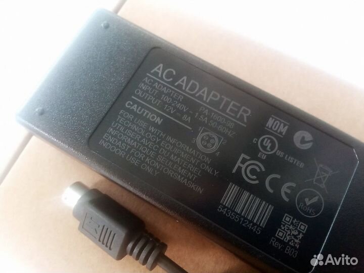 Блок питания 12V 7.5A POS-терминала Glaive RT-665D